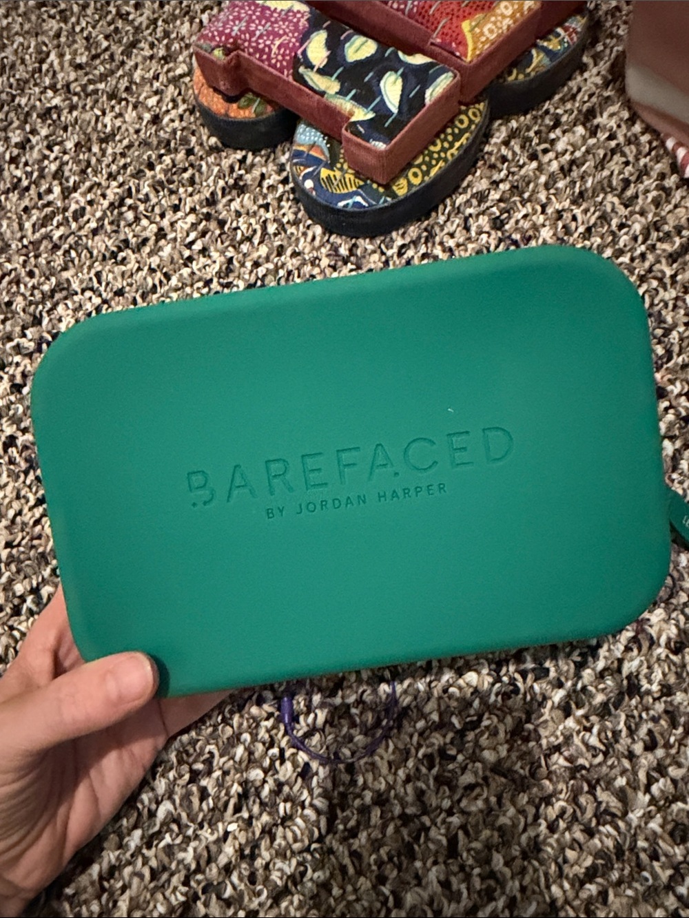 Barefaced by Jordan Harper Green Makeup Case